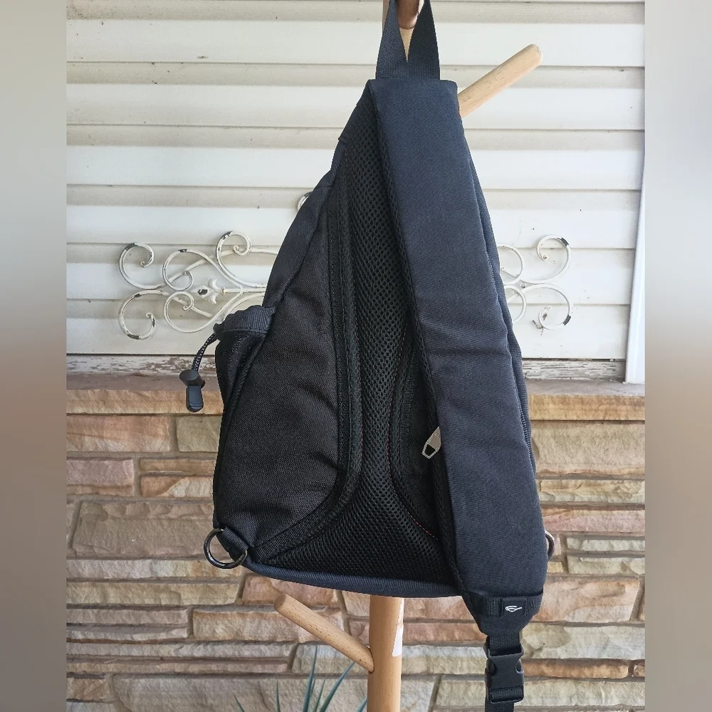 KAKA RFID Sling Bag Crossbody Backpack Shoulder Bag Black